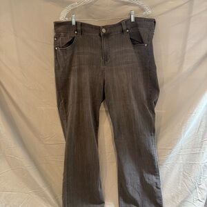 Liverpool 20W Black Bootcut Jeans Plus Size High Rise Stretch Denim Comfy Trendy